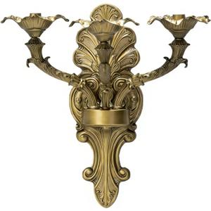 We Moment Candle Sconce 3 ArmMedieval Iron Candle Holder-Vintage Wall Mount Taper Candle Sconces for Gothic Decor, Church, Rustic Home Decor(Set of 1