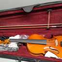 Violin 4/4 Full Size Starter Kit for Students Beginners Adults, Acoustic Fiddle Set with Hard Case- Acoustic Violins with Bow, Rosin, Tuner, Extra Strings & Bridge, Shoulder Rest