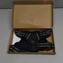 PHOEPET No Pull Dog Harness Medium Reflective Front Clip Puppy Vest with Handle,Adjustable 2 Metal Leash Attachment Hooks(M, Black)