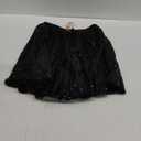 GRACE KARIN Girls Sequin Skirt Elastic Waist Sparkle Pleated Skirt for Party 5-14Y (Black)