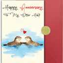 3 x Anniversary Card for Men, Romantic & Funny Anniversary Day Gift for Him or Her, Husband Wife & Boyfriend Girlfriend, Cute Home Decoration, Double-Sided (06)