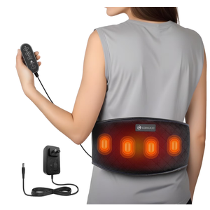 Coococo Heating Pad with Massager for Back Pain Relief,Lower Back Massager with Heat,Gift for Mom Women