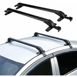 Car Roof Rack, Cross Bar Luggage Carrier Rack 2PCS Lockable Anti-Theft 39" Car Top Rack Universal Black