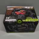 1/14 Brushless RC Cars, Monster Truck, RC Truck, 50+ MPH, 4WD, Waterproof, Red, Ages 8+