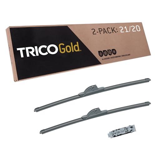 TRICO Gold 21"  Premium Automotive Replacement Windshield Wiper Blade Passenger All-Weather Beam Wiper Blades for Select Vehicle Models