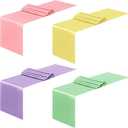 Aneco 4 Pack Satin Table Runner 12 x 108 Inch Pastel Rainbow Long Bright Silk and Smooth Fabric Party Table Runner for Wedding Banquet Party Decoration