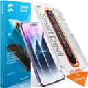 SMARTDEVIL 2 Pack Screen Protector for iPhone 14 Pro Max, 9H Hardness Military Grade Shatterproof HD Clear Tempered Glass, Easy to Install, Auto Bubble-Free and Dust-Free Box, Case Friendly