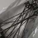 Urban Deco 16PK Table Number Holders Place Card Holders 12 Inch Table Card Holders Steel Card Holders for Photos, Food Signs, Memo Notes, Weddings, Restaurants, Birthdays(Black)