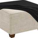 Stretch Ottoman Cover Slipcovers Square Footrest Sofa Slipcovers Stool Cover Footstool Protector Covers Feature Stretch Thick Soft Jacquard Fabric Removable Washable(#8,18"/45cm)