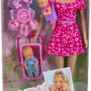 Simba Steffi Love Babysitter Doll Set, 11-in Height, Multicolor - Includes Two Baby Dolls, Baby Carrier and Accessories, for Girls