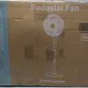 NEWBULIG 17" Pedestal Fan with Remote, 15H Auto Timer, Quiet Standing Fan for Bedroom, Living Room & Office, 3 Speeds, 3 Modes, Adjustable Height & 80 Oscillation, 17.13" * 17.13" * 51.18"