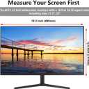 2 Pack Computer Privacy Screen Shield Compatible for 21.5/22 Inch 16:9 Widescreen Desktop Monitor - Anti Glare & Blue Light Filter - Hanging Design for Easy On/Off