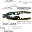 RC Shock Absorber Pliers 4 in 1 Multi-Function & 1/10 Wheel Wrench Tools for 1/8 1/10 Traxxas HSP Arrma Axial Losi Redcat RC Cars Trucks Rock Crawlers