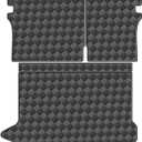 Cargo Mat & Backrest Mats for Hyundai Kona 2018-2023/ Kona N 2022-2023/ Kona Electric 2019-2023 Accessories, All Weather Waterproof Rear Cargo Liner Rear Trunk Liner Back Seat Cover Protector