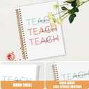 Boho Teachers Spiral Notebook, End of Year Teacher Gifts Journaling Notebooks, Teacher Appreciation Gifts Journals for Writing, Inspirational Teach Notebooks for Note Taking, 5.5x8.3 Inch