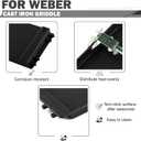 7599 Genesis II Griddle Replacement for Weber Genesis II E-310 E-335 S-335 E-610 GS4 Grill Parts Weber Genesis 2 300 600 Series LX E-340 S-340 E-640 Griddle Insert Flat Top Cooking Plates