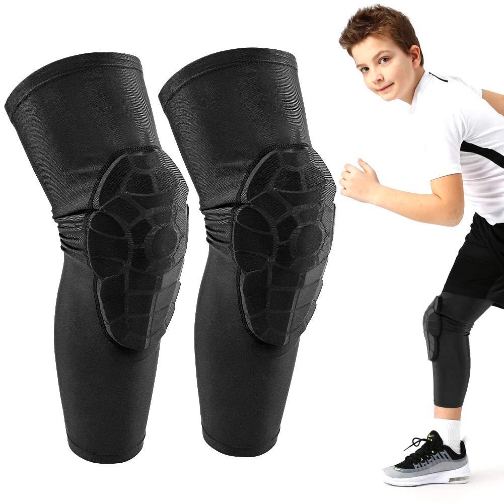 Knee Pads for Kids/Youth (Ages 5-15) - Shield Kneepads for Sports - Ideal kneePad for Basketball, Baseball, Football, Wrestling, Cycling, Volleyball - Kids' Cycling Protective Gear - Great Gift Ideal! (YL(suits for: 9-12 years old))