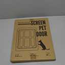 Ownpets Dog Screen Door, Inside Door Flap 11x13 Inch Lockable Pet Screen Door Magnetic Closure Sturdy Doggie Door for Screen Door(White)