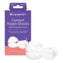 Lansinoh Contact Nipple Shields for Nursing Mothers, Ultra-Thin Soft & Flexible Silicone Shields for Sensitive Nipples and Latch-On Support (0.79 inch or 20mm), with Case, 2 Count | Ultra-Thin Soft & Flexible Silicone Shields (20mm or 0.79 inch) for Sensitive Nipples and Latch-On Support