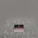 UNA GELLA Medium Stiletto Gel Nail Tips Full Cover 216Pcs Almond Shape Nails Tips Stiletto Pre etched Soft Gel Nails Clear Fake False Nail Tip For Home Art Salon 12 Sizes