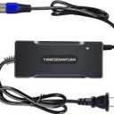 54.6V 2Amps Lithium Battery Charger 3 pin Male XLR Connector Replacement for 48v Lithium Battery