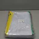 64pcs A4 Mesh Zipper Pouch Bags, Mesh Bags with Zipper Bulk, Pouches for Organization, Clear Storage Bags for Classroom, Travel, Office, Board Game