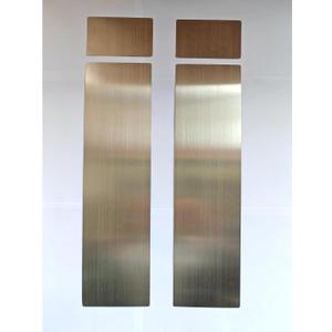Anti Scratch Protector for Door, Heavy-Duty Stainless Steel cat Scratch Door Protector– 2 Sizes, 2 Packs, Stick Pet Scratch Plate, no-Residue pet Door Scratch Protector self-Adhesive