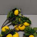 WangLaap 12" Artificial Lemon Blueberry Branches, Lemon Blueberry Stems for DIY Holiday Decorations and Wedding Flower Arrangements (Pack of 6)