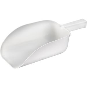 New Star Foodservice 34486 Polycarbonate Plastic Utility Ice Scoop, White, 64-Ounce