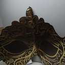 3D Masquerade Mask Stand Up Decoration - 4.25' - Gold and Black