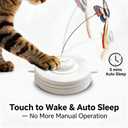 Interactive Cat Toys, Butterflies,Hidden Feathers,Realistic Animal Sounds,Touch-Activated,Rechargeable Moving Cat Toy,for Bored Adult Cats Home Alone