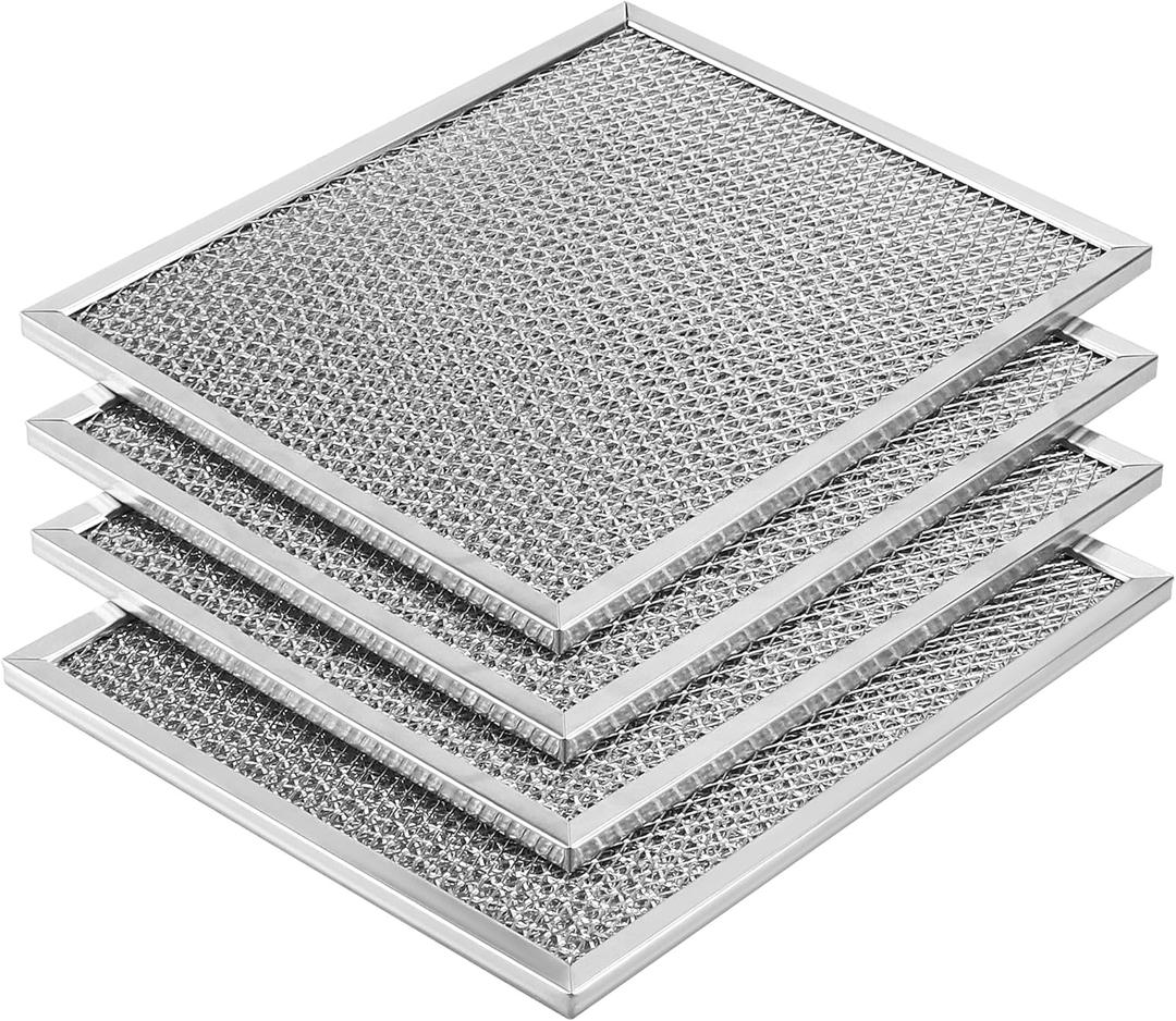 AMI PARTS Aluminum Range Hood filter 97006931 Replacement for Bro-an Nu-tone Range Hood Grease Filter PART#S97006931 (10-1/2 x 8-3/4 in) BP29, 88150, 99010121(4-pack)