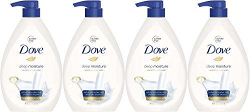 Dove Deep Moisture Body Wash, 30.6oz Ounce Pump (Pack of 3)