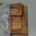 Sunhoo Bread Box for Kitchen Countertop Corner Bread Storage Wooden Breadbox Container 2 Layer Bread Holder Keeper Large Farmhouse Bread Bin Shelf for Homemade Pantry Vintage Acrylic Window (Brown)