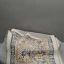 7x9 Area Rug Living Room: Washable Boho Large Neutral Vintage Soft Rug Stain Resistant Distressed Farmhouse Non-Slip Indoor Floor Carpet for Bedroom Nursery Kids Office Dining Room- Beige Blue