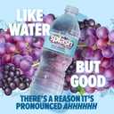 SPLASH REFRESHER Flavored Water Bottles, Acai Grape Flavor - 6-Pack, 16.9 Fl Oz - Refreshing Flavored Bottled Water with Electrolytes - Zero Sugar & Zero Calories, Expiry: 08/05/26