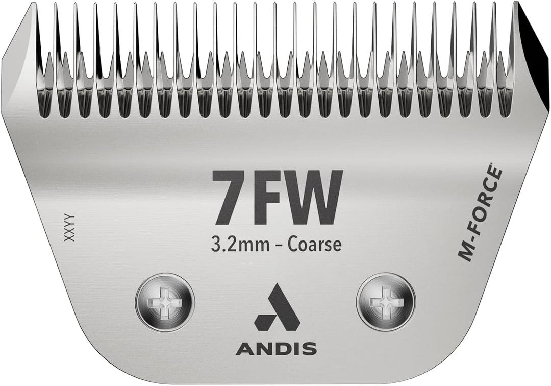 Andis 563659 7W ultraEDGE M-Force Replacement Wide Blade, Professional Groomers, Magnetic Blade Tension, Dog and Pet Grooming, Steel