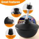 SNOGSWOG 1 Pack Metal Table Top Torches, 22oz Citronella Torches for Outside, Refillable Flame Light Torch, Decorative Tabletop Lantern