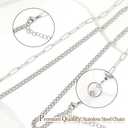 Lanyards for Id Badges Stainless Steel Metal Teacher Lanyard with Id Holder Retractable Cruise Ship Badge Holder for Women (Silver 15)