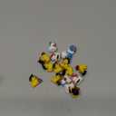 60 Pcs Mini Pirate Resin Ducks Pirate Figures Toy Tiny Resin Ducks Miniature Figures for Crafts Party Favors Dollhouse Christmas Decoration