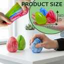 Red Squishy Easter Egg Sugar Stress Ball, Soft Cute Squeeze Fidget Toy for Kids and Adults, Stress Relief Sensory Sugar Ball Squishy Toys, Easter Basket Stuffers, Party Favors, Birthday Gifts