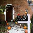 Halloween Skull Mailbox Cover 21x18 Inch, Trick Or Treat Post Letter Box Covers, Halloween Spooky Magnetic Waterproof Mail Wraps for Outdoor Yard Garden Standard Mailbox Decor