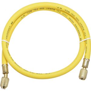 uxcell Refrigerant Charging Hose, 1/4 SAE Thread 2.95Ft Length 500PSI Tube HVAC Hoses, for Home Air Conditioner Refrigeration Maintenance, Yellow