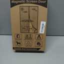 Magnetic Screen Door, Heavy Duty Door Screen Magnetic Closure Keep Bugs Out, Pet & Kid Friendly Hands Free Door Screen Fit Door Size40 x 96 Inches Black