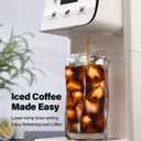 Coffee Maker Hot & Iced With Bold Setting,Single Serve Coffee Maker For K Cup And Grounds,52 Oz Removable Water Tank,6-14 Oz Brew Sizes,One Cup Kcup Coffee Machine With Reusable Filter, White