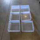 Akro-Mils 30250 AkroBins Plastic Storage Bin Hanging Stacking Containers, (15-Inch x 16-Inch x 7-Inch), Clear, (6-Pack)
