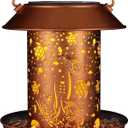 Solar Bird Feeder for Outdoors Sea Turtle Solar Lanterns Metal Waterproof Outside Wild Bird Feeders Birthday Gifts for Women Mom Grandma Outdoor Hanging Garden Decor Lights for Yard, Patio, Landscape