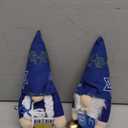 Gehydy Set of 2 Hanukkah Gnomes Chanukah Christmas Decoration Gnome Handmade Scandinavian Tomte Xmas Decor for Home Kitchen Tiered Tray - Navy Blue