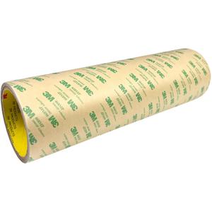 3M 468MP Double Sided Adhesive Transfer Tape Sheet Roll, 12 in x 15 ft, Industrial-Grade Adhesive for Smooth Surfaces, Durable Hold with Heat and Chemical Protection