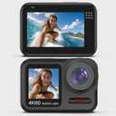 Action Camera 4K 60FPS 64MP, Waterproof Action Camera, 6-Axis Electronic Image Stabilization, Sports Camera for Surfing, Snorkeling, Motorcycle Riding